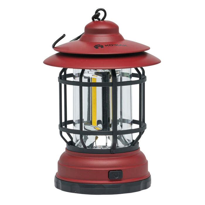 Kodiak Klassic Retro Lantern 215 Lumens Aluminum Red
