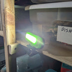Litezall Clip On Work Light 220 Lumens with Clip On Mount Green