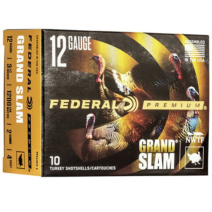 Federal Ammunition 12 Gauge 3-1/2" 2 Oz  #4 Shot 10 Count