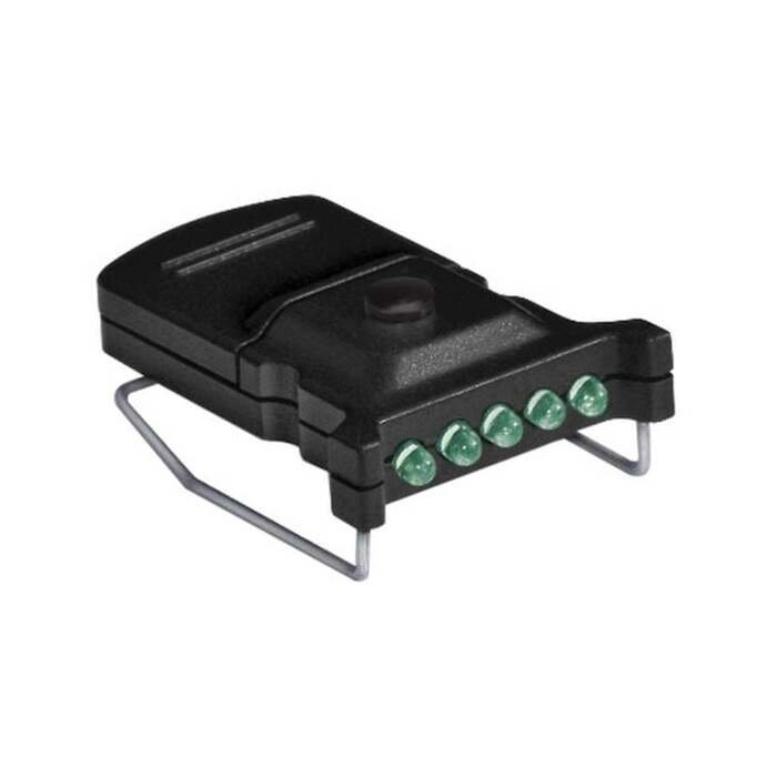 Cyclops Micro Green LED Hat Clip-On Light  Lumen Black