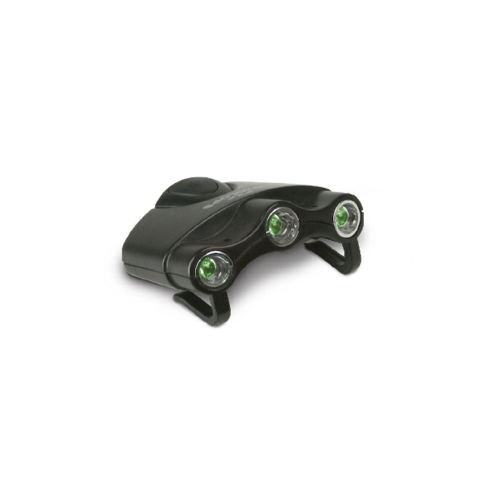 Cyclops ORION Green LED Hat Clip-On Light  Lumen Black
