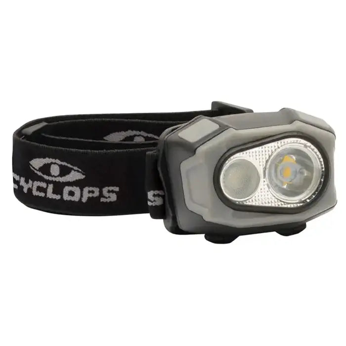 Cyclops Rechargeable Headlamp 400 Lumen Aluminum Black