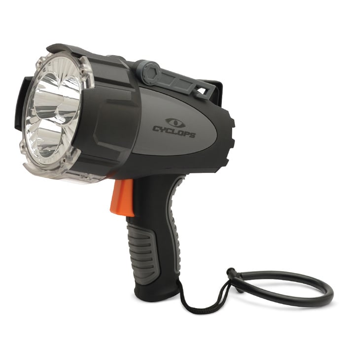 Cyclops Revo Rechargeable Spotlight 6000 Lumen Aluminum Black