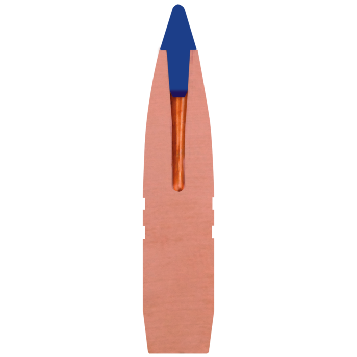 Barnes LRX Boat Tail Bullets .257 Diameter 117 Grain Solid Polymer Tip 50 Count
