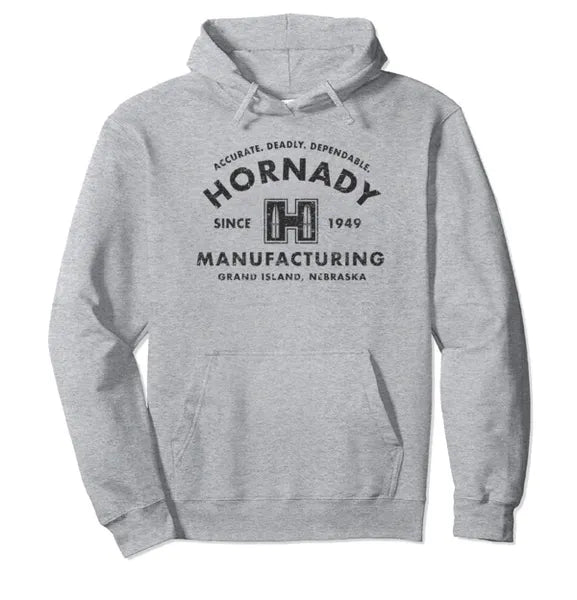 Hornady Accurate, Deadly, Dependable Gray Hoodie