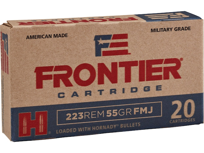 Frontier Ammunition 223 Remington 55 Grain Full Metal Jacket 20 Count