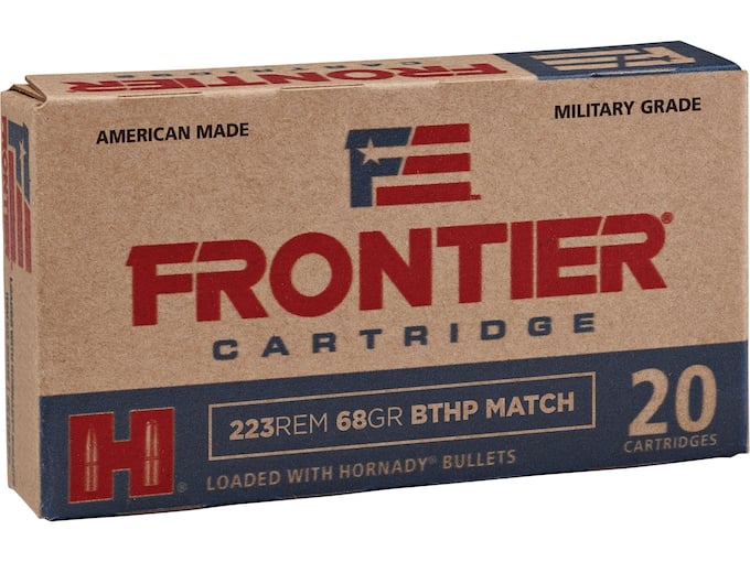 Frontier Ammunition 223 Remington 68 Grain Jacketed Hollow Point 20 Count