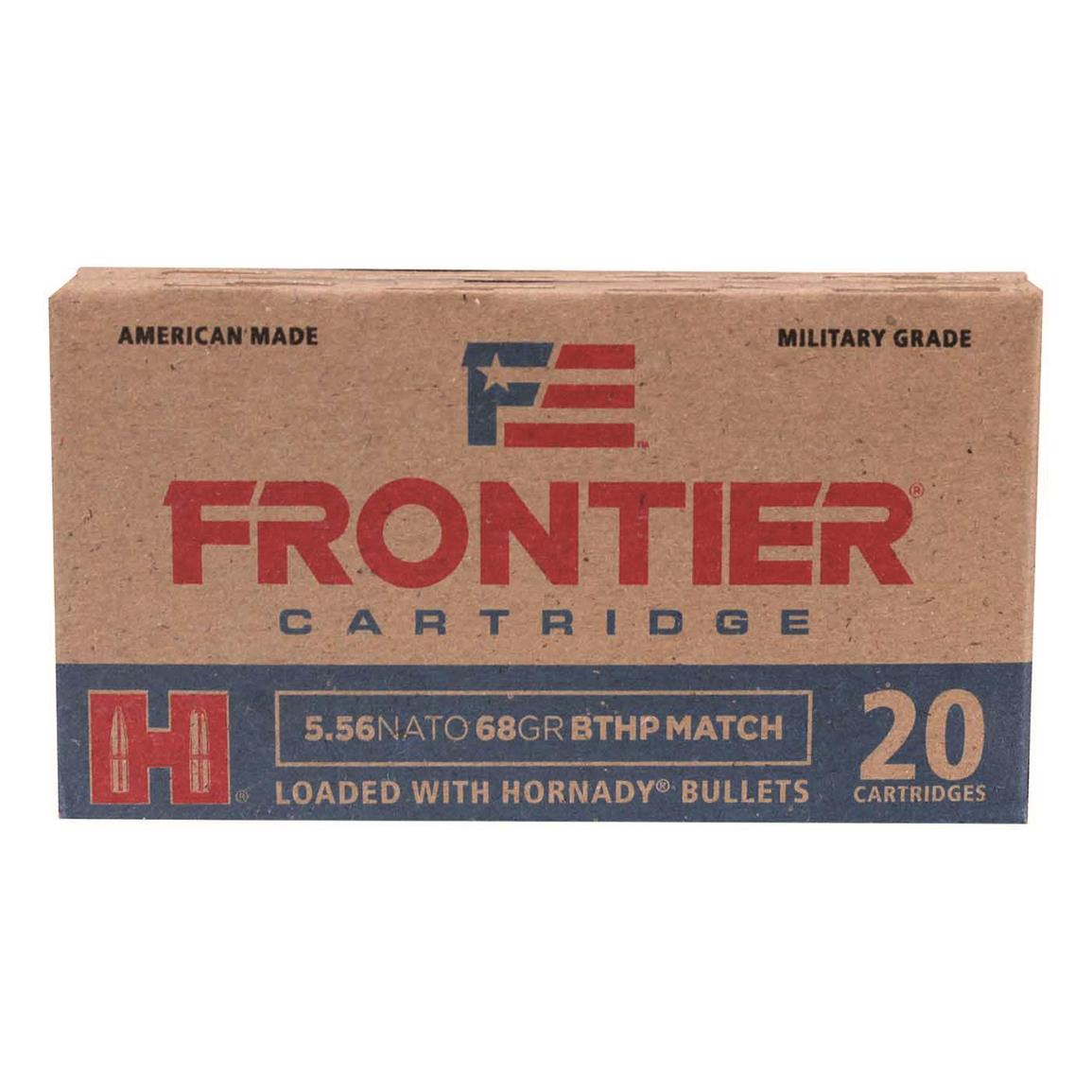 Frontier Ammunition 5.56x45mm NATO 68 Grain Jacketed Hollow Point 20 Count