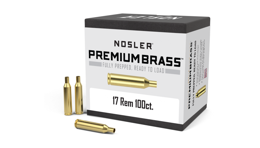 Nosler 17 Remington Brass 100 Count