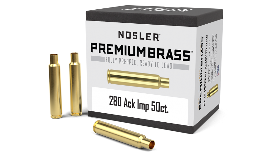 Nosler 280 Ackley Improved Brass 50 Count