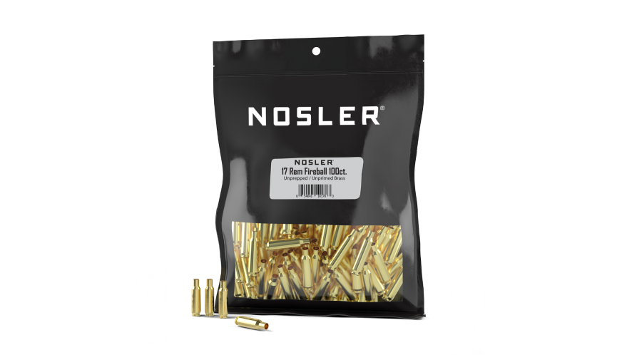 Nosler 17 Remington Fireball Brass 100 Count