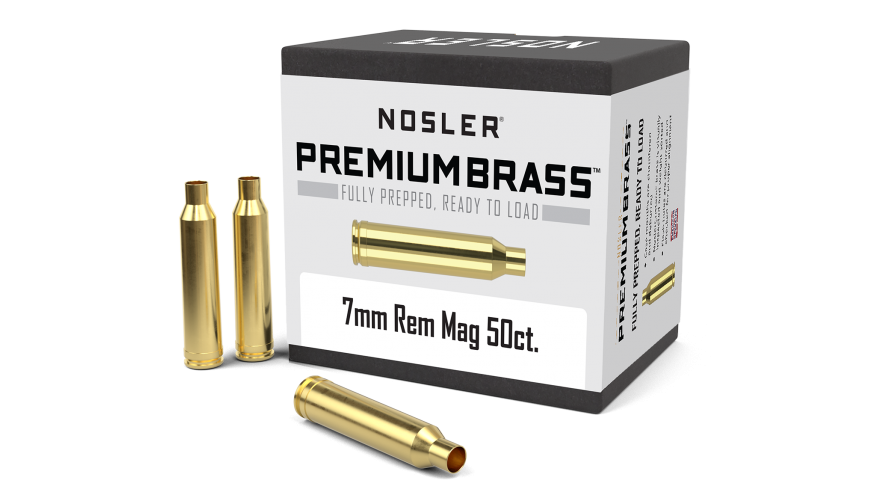 Nosler 7mm Remington Magnum Brass 50 Count