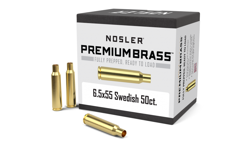 Nosler 6.55x55mm Swedish Mauser Brass 50 Count