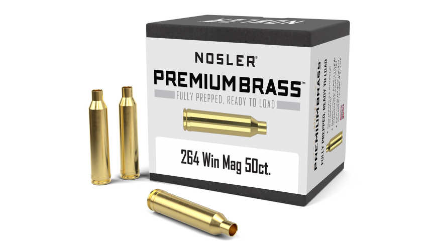 Nosler 264 Winchester Magnum Brass 50 Count