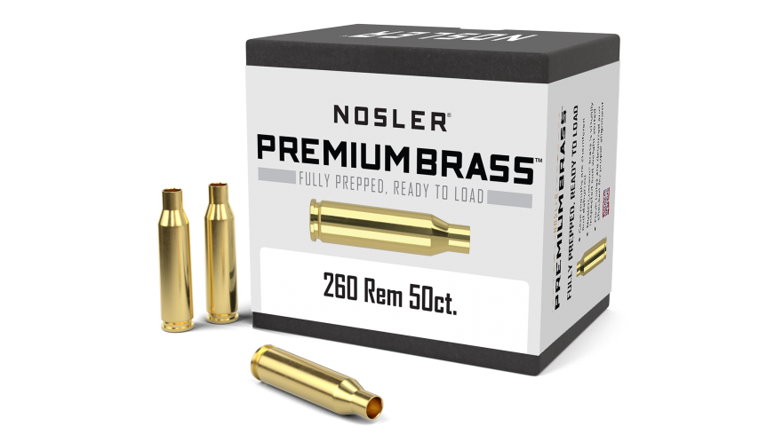 Nosler 260 Remington Brass 50 Count