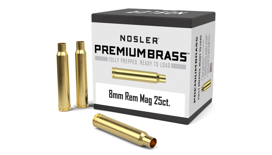 Nosler 8mm Remington Magnum Brass 25 Count