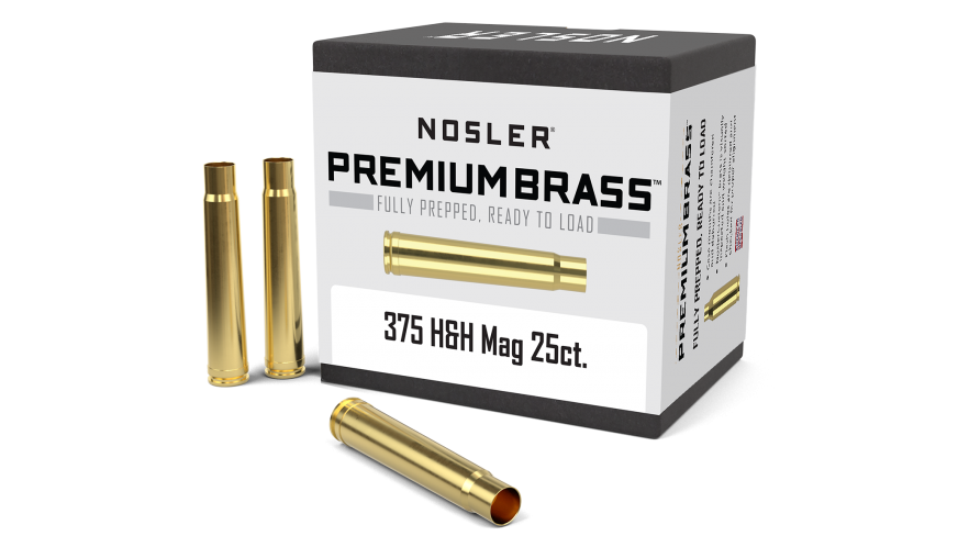 Nosler 375 H&H Magnum Brass 25 Count