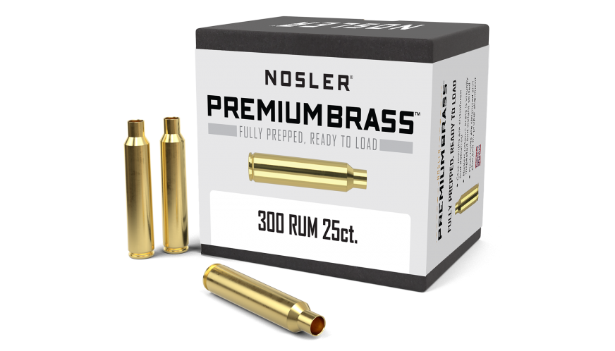 Nosler 300 Remington Ultra Magnum (RUM) Brass 25 Count