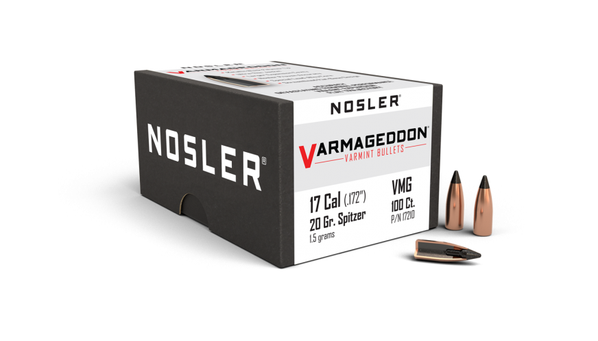Nosler .172 Diameter 20 Grain Polymer Tip Varmageddon Bullets
