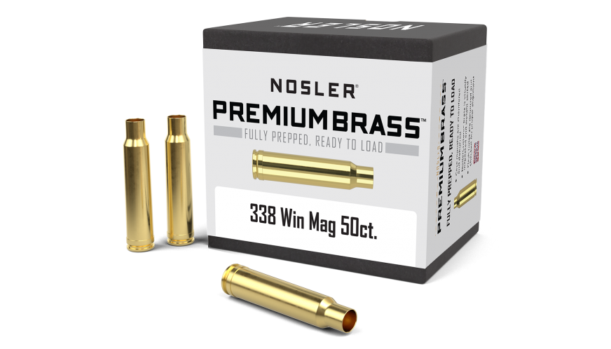 Nosler 338 Winchester Magnum Brass 50 Count