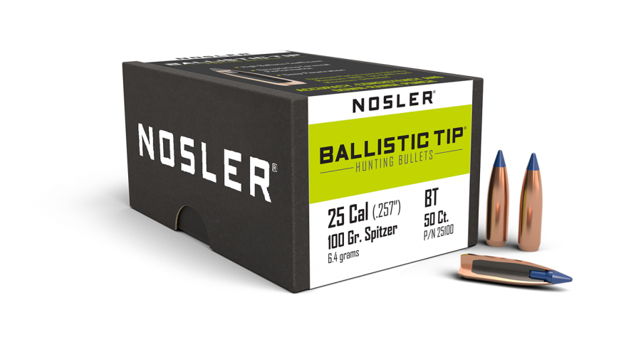 Nosler .257 Diameter 100 Grain Polymer Tip Ballistic Tip 50 Count Bullets