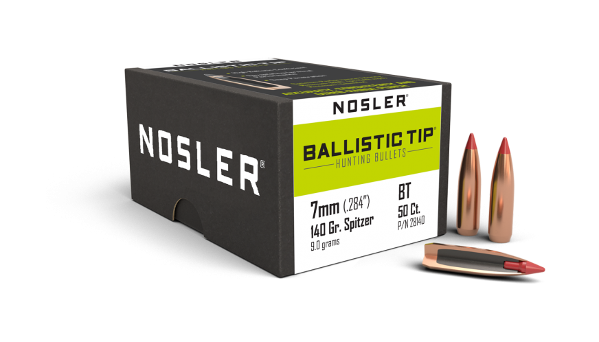 Nosler .284 Diameter 140 Grain Polymer Tip Ballistic Tip 50 Count Bullets