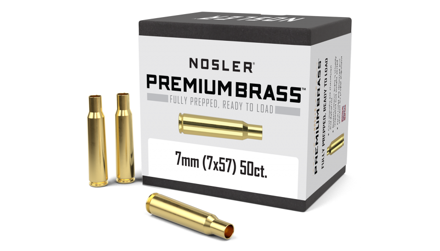 Nosler 7x57mm Mauser Brass 50 Count
