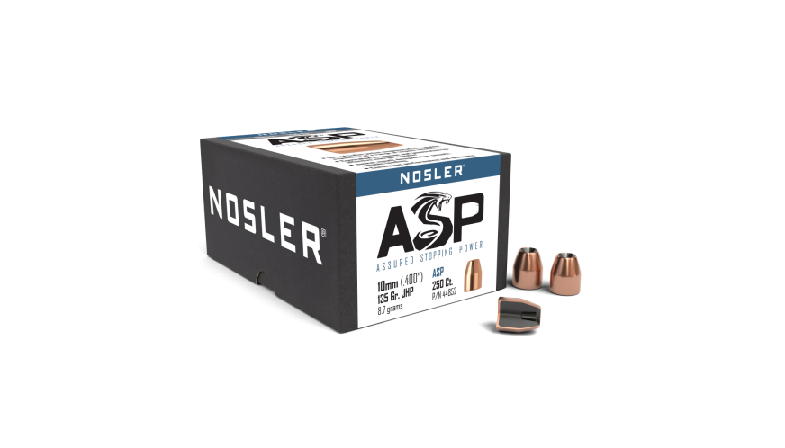Nosler .400 Diameter 135 Grain Jacketed Hollow Point ASP 250 Count Bullets