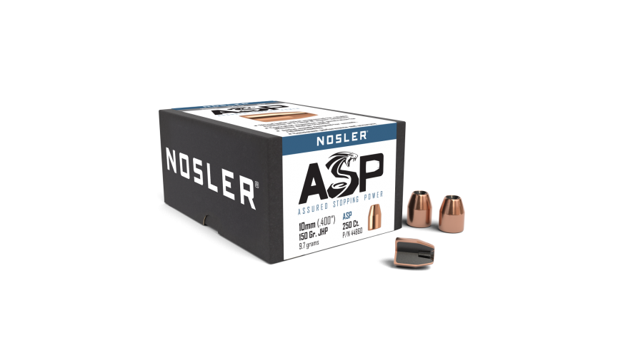Nosler .400 Diameter 150 Grain Jacketed Hollow Point ASP 250 Count Bullets