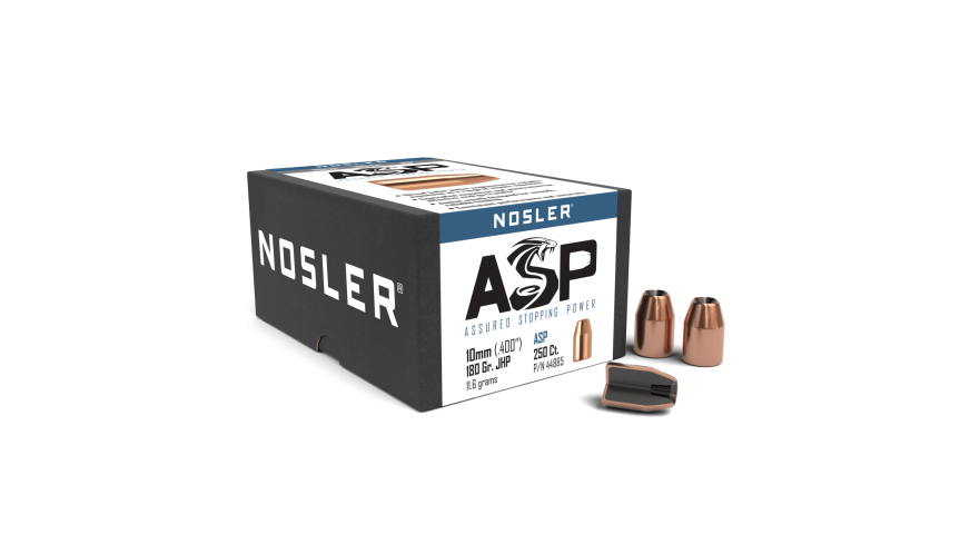 Nosler .400 Diameter 180 Grain Jacketed Hollow Point ASP 250 Count Bullets