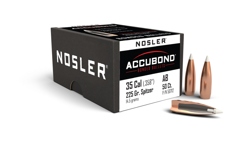 Nosler .358 Diameter 225 Grain Polymer Tip AccuBond 50 Count Bullets