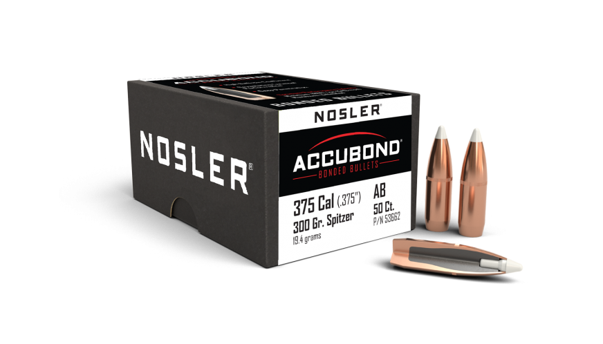 Nosler .375 Diameter 300 Grain Polymer Tip AccuBond 50 Count Bullets