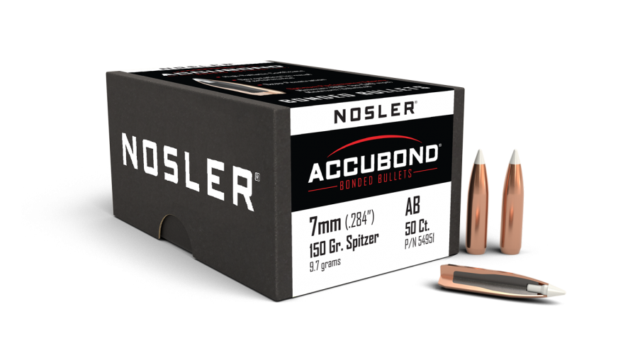 Nosler .284 Diameter 150 Grain Polymer Tip AccuBond 50 Count Bullets