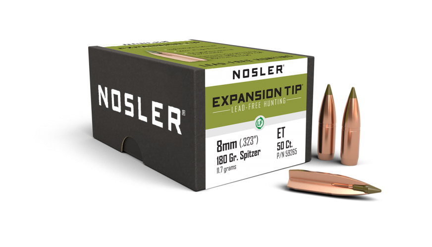 Nosler .323 Diameter 180 Grain Polymer Tip E-Tip 50 Count Bullets