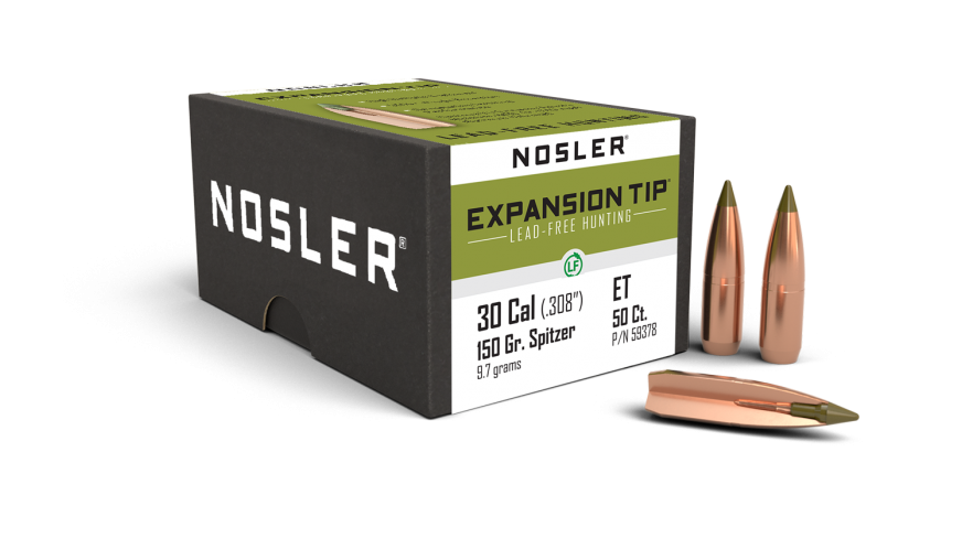 Nosler .308 Diameter 150 Grain Polymer Tip E-Tip 50 Count Bullets
