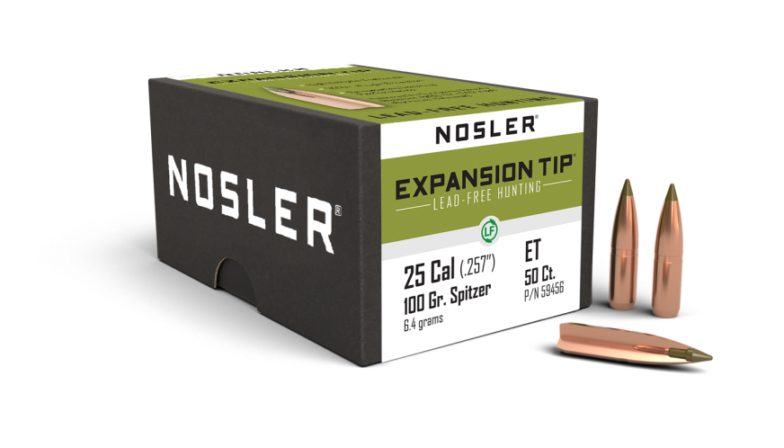 Nosler .257 Diameter 100 Grain Polymer Tip E-Tip 50 Count Bullets