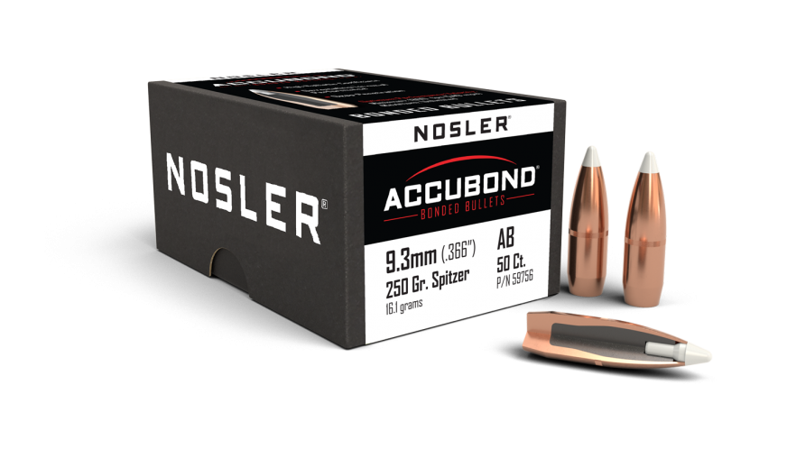 Nosler .366 Diameter 250 Grain Polymer Tip AccuBond 50 Count Bullets