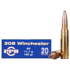 Prvi Partizan Ammunition 308 Winchester 180 Grain Jacketed Soft Point 20 Count