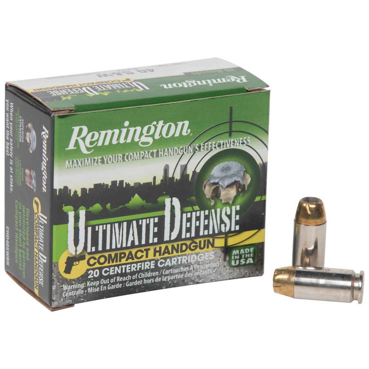 Remington Ammunition 9mm Luger 124 Grain Bonded Jacketed Hollow Point 20 Count