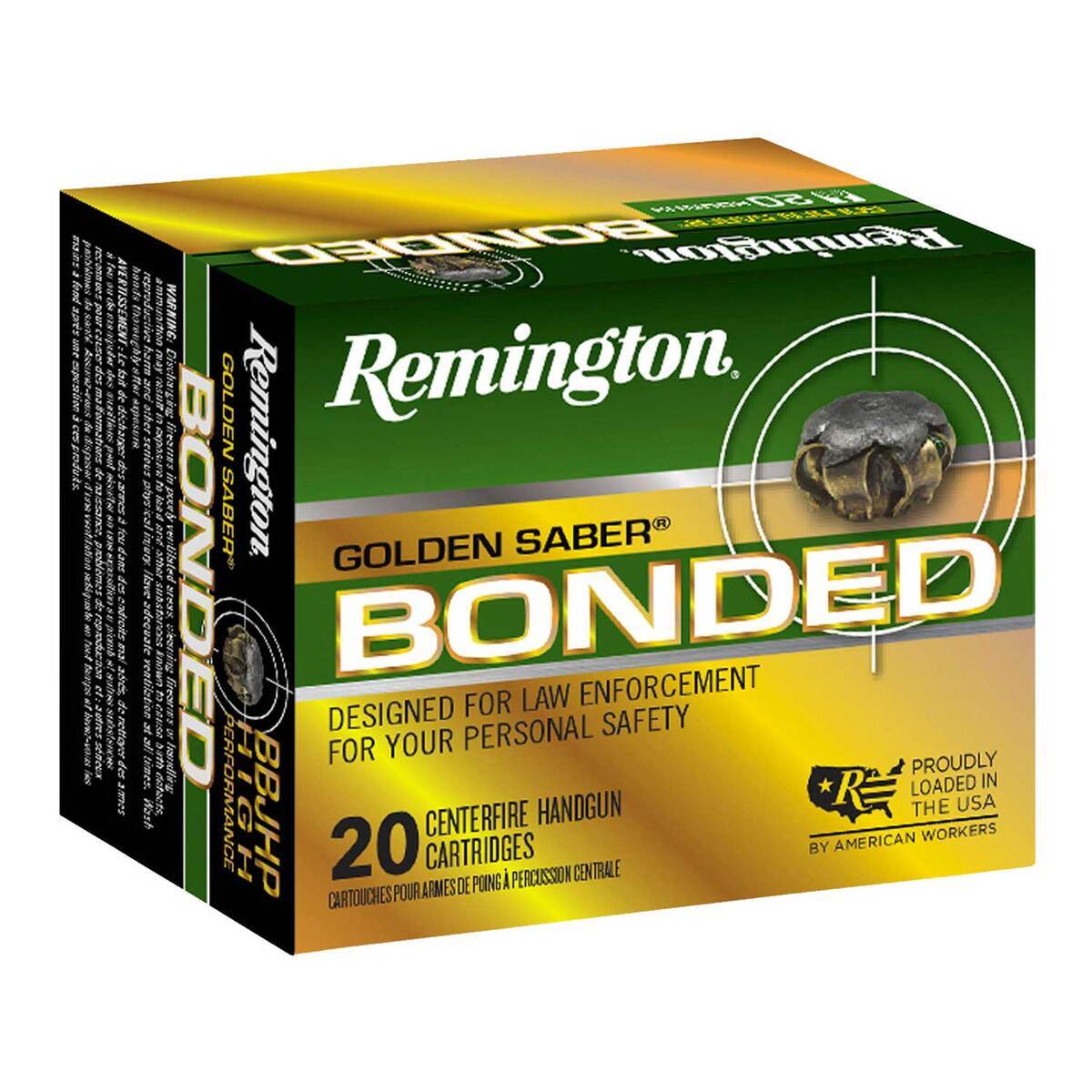 Remington Ammunition 9mm Luger +P 124 Grain Jacketed Hollow Point 20 Count