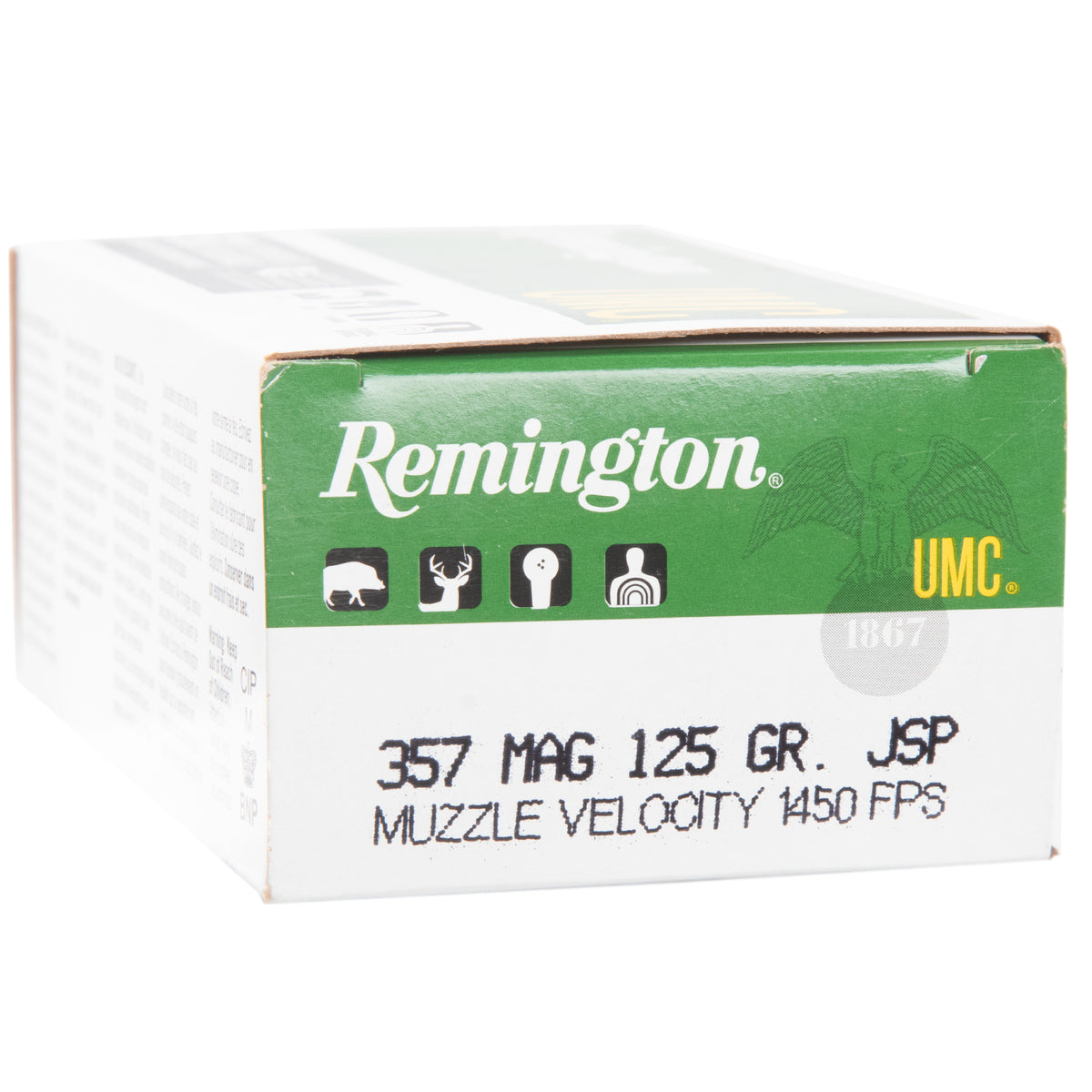 Remington Ammunition 357 Magnum 125 Grain Jacketed Soft Point 50 Count
