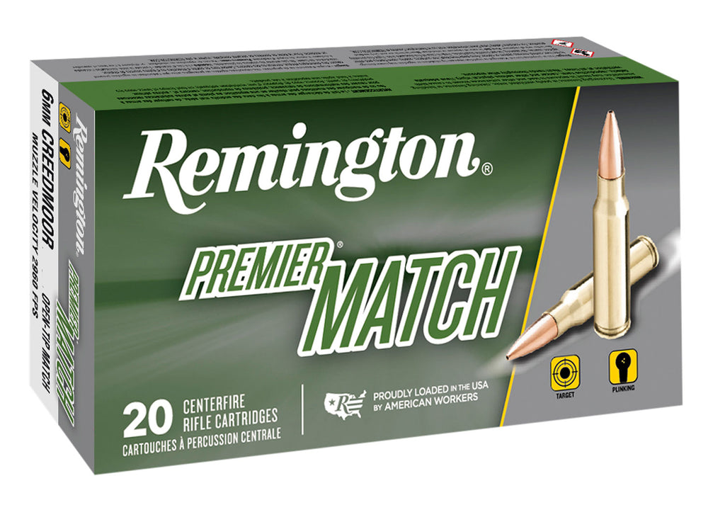 Remington Ammunition 6mm Creedmoor 112 Grain Open Tip Match 20 Count