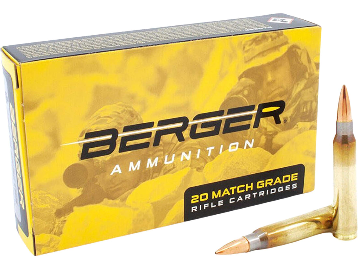 Berger Ammunition 223 Remington 77 Grain Open Tip Match 20 Count