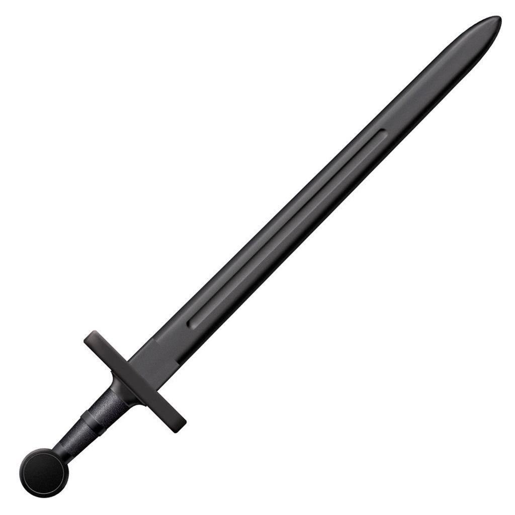 Cold Steel Medieval Training Sword 32.25" Spear Point Polypropylene Black