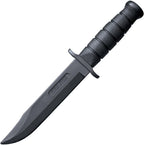 Cold Steel Leatherneck Fixed Blade Training Knife 7" Clip Point Santoprene Black