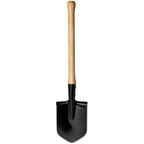 Cold Steel Spetsnaz Trench Shovel Medium Carbon Steel Blade Black Hickory Handle