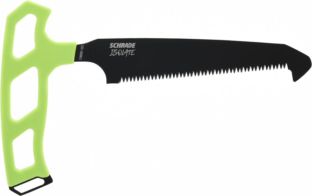 Schrade Bone Saw 5" Blade Black/ Green 7.5" Overall Length