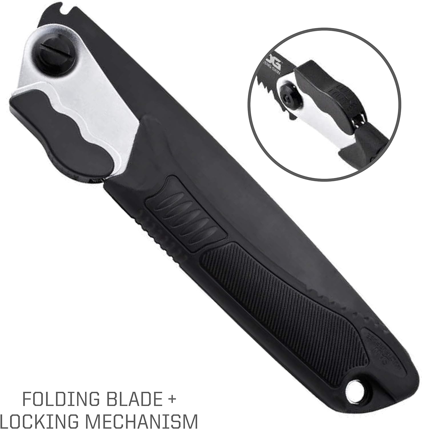 SOG Folding Camp Saw 8.25" Blade Black 17.25" Overall Length