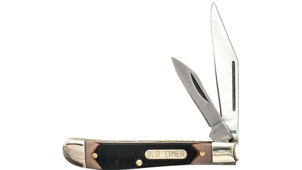 Old Timer Dog Leg Jack 2 Blade Folding Knife 2.3" Clip Point