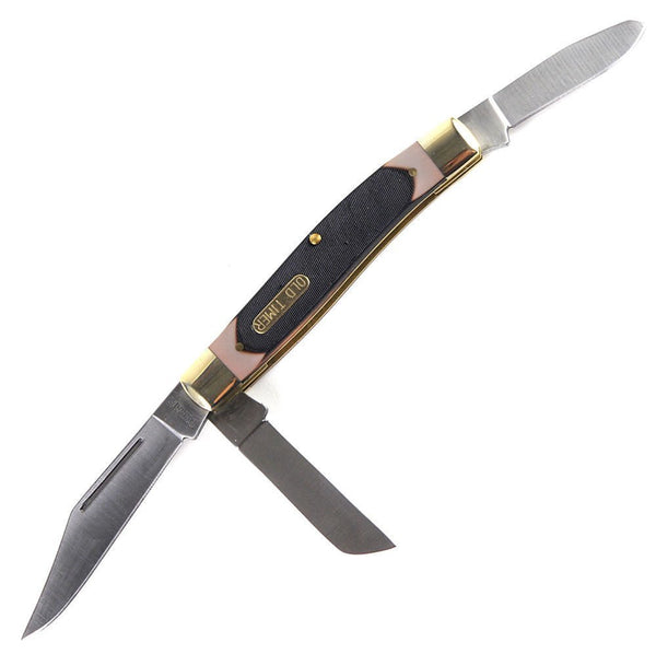 Old Timer Senior 3 Blade Folding Knife 3" Clip point, pen, sheep foot